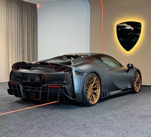 Nouveau kit carrosserie en fibre de carbone pour Ferrari SF90, style KY, comprenant lèvre avant, diffuseur, spoiler et jupes latérales, avec caractéristiques SF90 - Product Image 6