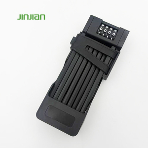 JINJIAN Antivol robuste en acier trempé, antirouille, pliable, compact, haute sécurité <span class=keywords><strong>pour</strong></span> vélo, scooter, moto - Product Image 1