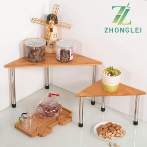Épices de cuisine Garde-Manger Armoire De Stockage Séparable 2-Tier Etagères D'angle Comptoir <span class=keywords><strong>Étagère</strong></span> pour Salle De Bain Organisateur Cosmétique - Product Image 3