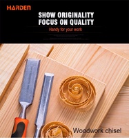 Ensemble de ciseaux à bois professionnels de haute qualité Harden Custom, manche CR-V, double couleur, pour la sculpture sur bois