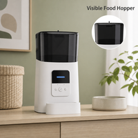 Distributeur automatique intelligent pour chiens et chats avec contrôle à distance par application mobile Wi-Fi, micro-puce, en acier inoxydable réglable