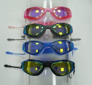 Gafas de natación universales profesionales de gran tamaño para adultos, antivaho, Anti-UV, PC, silicona, impermeable, ajuste Universal, accesorio de natación - Product Image 2