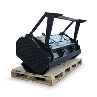 Broyeur forestier pour mini-chargeuse, motorisé, pour la réduction des combustibles d'incendie forestier et la gestion de la végétation, accessoire de débroussaillage