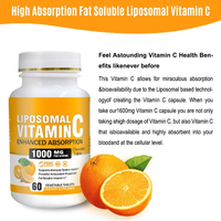 Vitamin C suplemen Herbal, Tablet penyerapan ditingkatkan, Vitamin C liposal dewasa