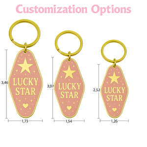 Classic Motel Key Tag Old School Hotel llavero estético Motel llavero personalizado <span class=keywords><strong>Metal</strong></span> OEM fábrica proveedor Hotel Key Charms - Product Image 3