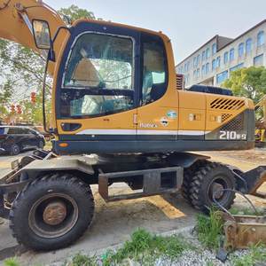 Equipo pesado 21 toneladas Segunda mano Original coreano HYUNDAI 210W-7 210W-9 Excavadora de ruedas con buenas condiciones en stock - Product Image 6