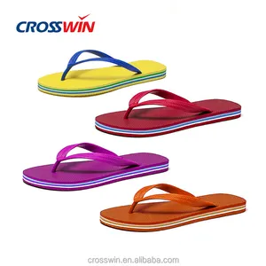 Benutzer definierte gedruckte Logo Sommer Gummi Strand Badezimmer Dusche Hausschuhe Flip Flops Umwelt freundliche bunte Folien Flip Flops