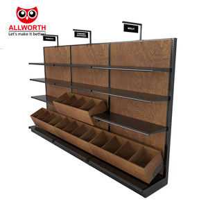 Estante de Góndola de Panel Trasero <span class=keywords><strong>Central</strong></span> de Alambre de una Cara para Periódicos, Revistas y Libros - Product Image 6