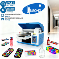 Impresora Plana de Inyección de Tinta UV Lansong Nueva de Alta Velocidad y Fácil Manejo, Formato Pequeño Portátil A3/A4 para Tarjetas de Plástico