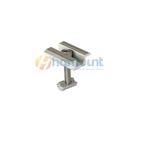 Collier de fixation en aluminium anodisé pour module solaire avec écrou coulissant 30mm 35mm 40mm, pince de fixation pour panneau PV sur rail de montage
