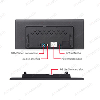 Monitor LCD HD ACAR con Doble Cámara, Sistema de Entretenimiento Android con Pantalla Táctil Inteligente, Visera Solar para Pasajeros, para BMW Serie 5 de 18-25