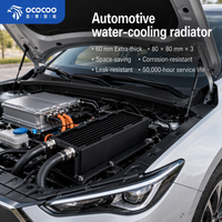 Radiateur en cuivre OCOCOO 60 mm ultra-épais G1/4, cœur entièrement en cuivre, haute efficacité, stable, longue durée de vie pour la gestion thermique automobile