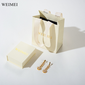 Custom Logo Recyclable Paper Jewelry Packaging <b>Gift</b> <b>Box</b> Set for Necklace Ring <b>Earrings</b> Bracelet - Product Image 4
