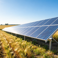 Estructura de Montaje Solar Fotovoltaico de Acero Recubierto de Zn-Al-Mg Resistente a la Salinidad y a los Álcalis para la Recuperación de Terrenos Agrícolas