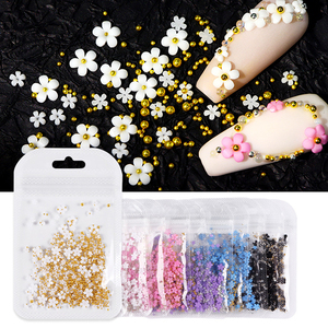 200 unids/bolsa verano Nail Art 3D colorido resina flores acrílico joyería cuentas DIY <span class=keywords><strong>uñas</strong></span> arte Decoración - Product Image 5