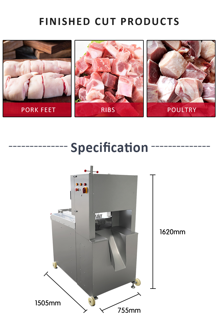 JYD-2550 Automatic Frozen Meat and Bone Saw Machine / Meat Cutting Saw Machine