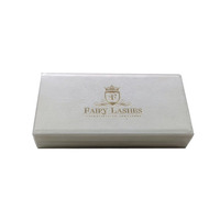 Boîte d'emballage magnétique de luxe blanche pour cils, personnalisable avec logo, étui de rangement pour cils pour marques de beauté et grossistes
