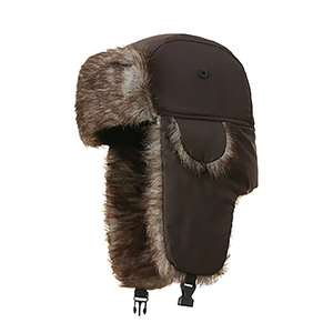Chapeau thermique d'hiver Protection des oreilles <span class=keywords><strong>Bonnet</strong></span> résistant à l'eau Chapeau de soldat <span class=keywords><strong>russe</strong></span> en fausse fourrure - Product Image 1
