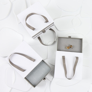 MOJIU Luxury Jewelry Packaging Gift Handle Drawer Cardboard <b>Small</b> Jewelry <b>Box</b> - Product Image 4