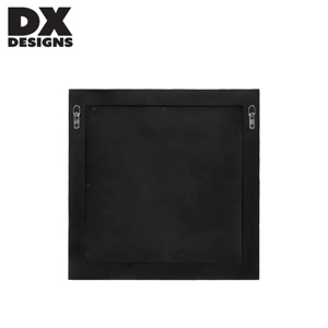 Specchio Rotondo DX Designs con Cornice Quadrata, Mosaico Blu e Bianco Radiante, Specchio Decorativo da Parete per Bagno e Soggiorno - Product Image 4