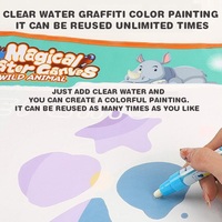 KSF vente en gros de tapis de dessin d'eau de bande dessinée tapis de dessin jouets éducatifs dessin tapis de griffonnage avec des stylos magiques pour les enfants