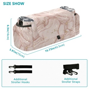 Porte-bouteille isotherme pour poussette, sac à couches pour bébé, organisateur suspendu pour voyage en plein air - Product Image 4