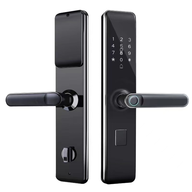 EBKN Smart Digital Door Lock Hot Sale Cerradura Inteligente TTlock Electronic Card Compatible Wood Aluminum Key Tuya Network