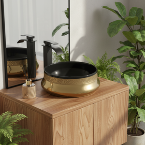 Fabricant d'articles sanitaires pour salle de bain, lavabo en céramique, lavabo sur comptoir, lavabo à poser, modèle <span class=keywords><strong>BTO</strong></span> 421A, garantie 5 ans - Product Image 1