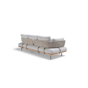 Mobilier d'extérieur moderne <span class=keywords><strong>de</strong></span> luxe pour le <span class=keywords><strong>jardin</strong></span> <span class=keywords><strong>salon</strong></span> d'été ensembles <span class=keywords><strong>de</strong></span> meubles en teck corde tressée tissage canapé en <span class=keywords><strong>bois</strong></span> <span class=keywords><strong>de</strong></span> teck - Product Image 5