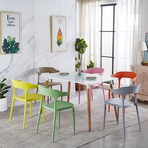 <span class=keywords><strong>Chaise</strong></span> <span class=keywords><strong>de</strong></span> salle à manger en <span class=keywords><strong>plastique</strong></span> moderne, design simple, personnalisée, <span class=keywords><strong>de</strong></span> loisirs, colorée, pour l'extérieur, le <span class=keywords><strong>jardin</strong></span>, <span class=keywords><strong>la</strong></span> maison - Product Image 5