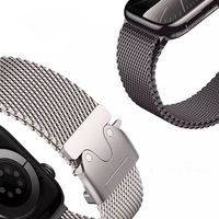 Bracelet en maille milanaise réglable en acier inoxydable Mingfung de 1 mm, cousu à la machine, pour Ultra/Série 44-49 mm, avec boucle ardillon – Vente chaude