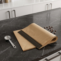 Papier sulfurisé Haozhe double face en silicone, résistant à la graisse et à l'eau, de qualité alimentaire, recyclable, en pâte de bois, taille personnalisée