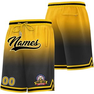 Pantalones Cortos de Baloncesto Personalizados con Degradado, Nombre, Número y Logotipo, de Secado Rápido, de Poliéster, para Deporte y Entrenamiento - Product Image 1