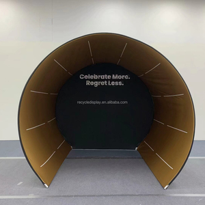 2026 새로운 사진 부스 배경 인클로저 이벤트 무역 쇼 반원형 터널 RGB 조명 유행 360 라운드 부스 - Product Image 6