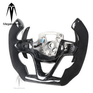 Volante in Fibra di Carbonio Forgiata Personalizzato con LED e Alcantara per <span class=keywords><strong>BMW</strong></span> I8 <span class=keywords><strong>I3</strong></span>, Plug & Play, Montaggio Diretto, Stile Racing - Product Image 2
