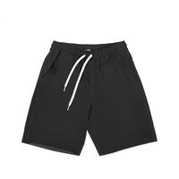 Shorts de course d'été pour hommes en soie glacée, avec cordon de serrage, couleur unie, taille basse, respirants, séchage rapide, pour fitness et sports de plein air
