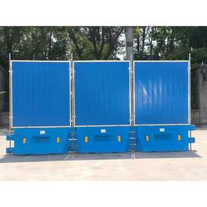 Barriera stradale temporanea riempita d'acqua per la vendita barriere stradali in plastica resistente ai raggi ultravioletti - Product Image 5