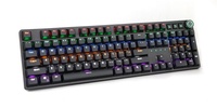 Clavier de jeu mécanique programmable OEM ODM pleine taille en aluminium et ABS, anti-ghosting, avec couvercle magnétique et LED