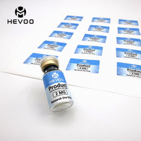 Étiquettes personnalisées pour flacons de peptides 2 ml, résistantes à la déchirure, avec options de données variables pour le suivi des échantillons de recherche