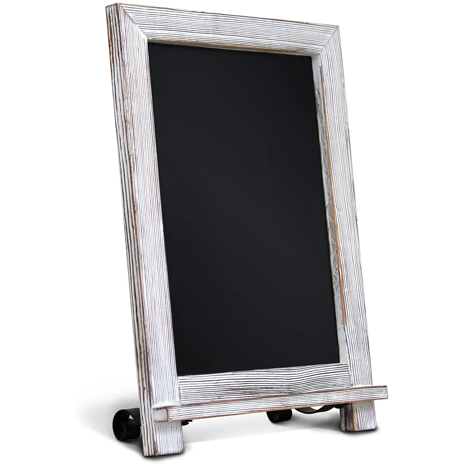 Hot Sale Tabletops Wooden Framed Standing Chalkboard Sign with Magnetic Non-Porous Chalk Board Surface