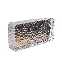 Le verre en cristal solide industriel bloque le matériau de construction de briques pour l'écran de mur décoratif