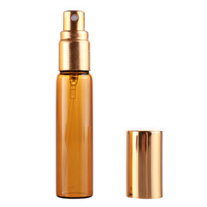 Braun glasflasche mit Gold Silber und Schwarz Aluminium Sprüh pumpe für Parfüm proben verpackung 3ml 5ml <span class=keywords><strong>8ml</strong></span> 10ml - Product Image 5