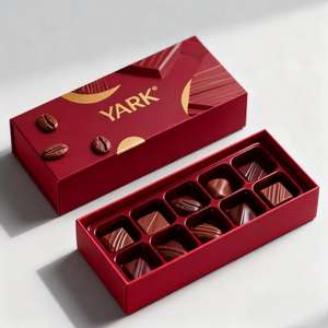 Boîte d'emballage de barre de chocolat écologique, matière comestible, marque éco-responsable, naturelle, biologique, dégradable, compostable - Product Image 1