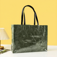 Sac fourre-tout en PVC et TPU 2026 pour femme, sacs à main en papier kraft avec poignée supérieure, sac de shopping étanche grande capacité
