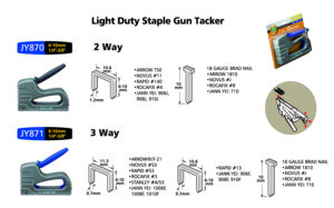 Pistola de Clavos y Grapas 2 en 1 T50 de Calibre 18, para Clavos de 6(1/4")-10mm(3/8"), de Aluminio, Ligera, Manual, Modelo Y870 - Product Image 2