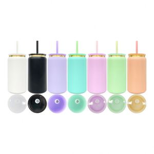 Gold Plated Powder Coated 16Oz Stainless Steel Tumbler Cups With Lids and Straws Laser Engrave for Iced Coffee Pop - Product Image 2
