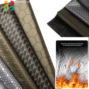 <span class=keywords><strong>Tissu</strong></span> en graphène noir-or doublé de feuille, résistant à l'abrasion, <span class=keywords><strong>brocart</strong></span>, doublure thermique, accumulation de chaleur, chauffement rapide - Product Image 1