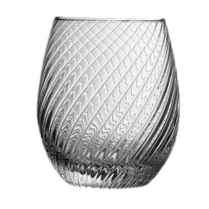Libiweiwen Verre à whisky sans anse ni couvercle, résistant à la chaleur, motif tourbillon rayé, tasse à lait en forme d'œuf, pour jus et eau - Product Image 5