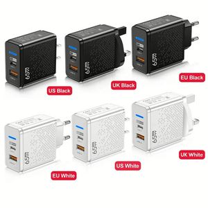 High Quality Wholesale UK US <b>EU</b> <b>Plug</b> PD 65W Gan USB A+C <b>Adapter</b> for Phones - Product Image 4