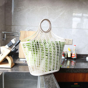 Bán Buôn Nhựa Bền Lưu Trữ Giỏ Mua Sắm Giỏ Cho Trái Cây Và Rau Lưu Trữ Di Động Giỏ Tote Túi - Product Image 1